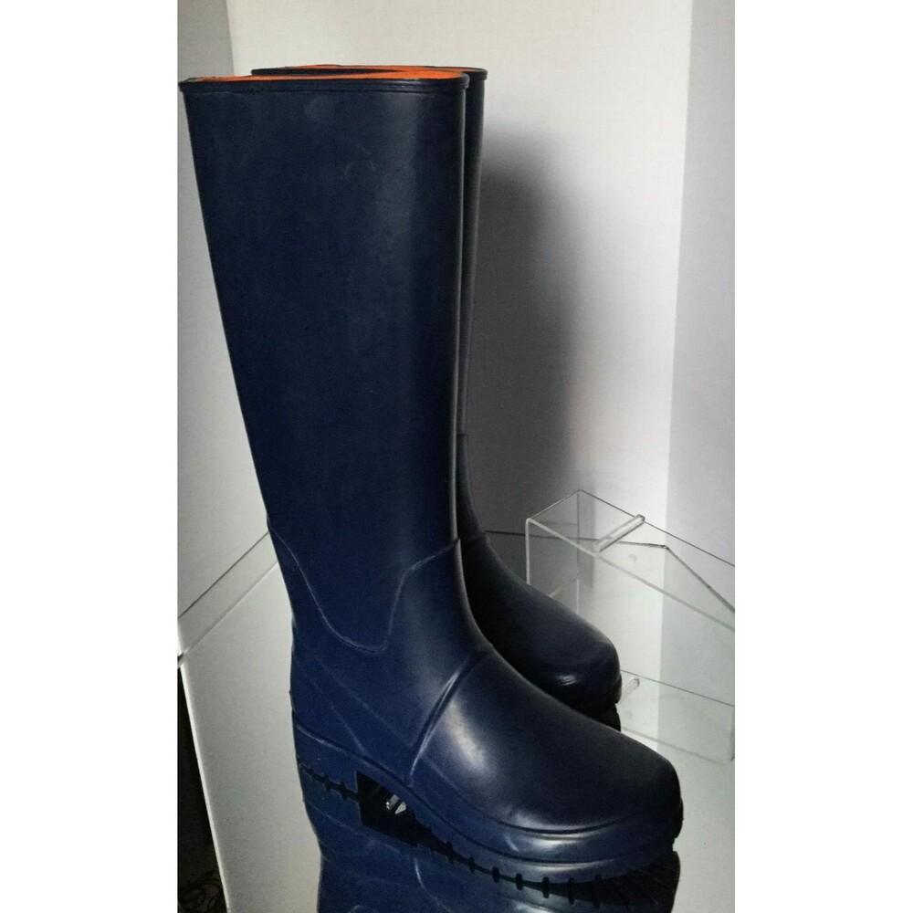 NEW RALPH LAUREN Woman's Bethania Rain Boots, Navy (Size 6 B)